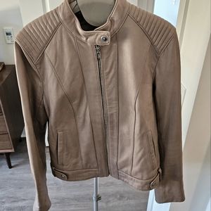Cole Haan Racer Leather Jacket